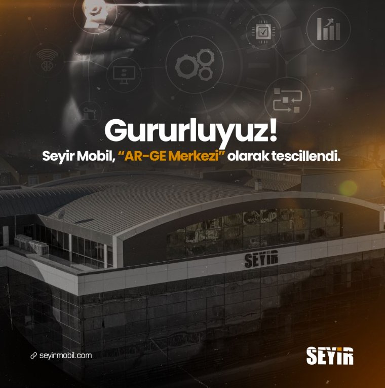 Seyir Mobil, AR-GE Merkezi olarak tescillendi